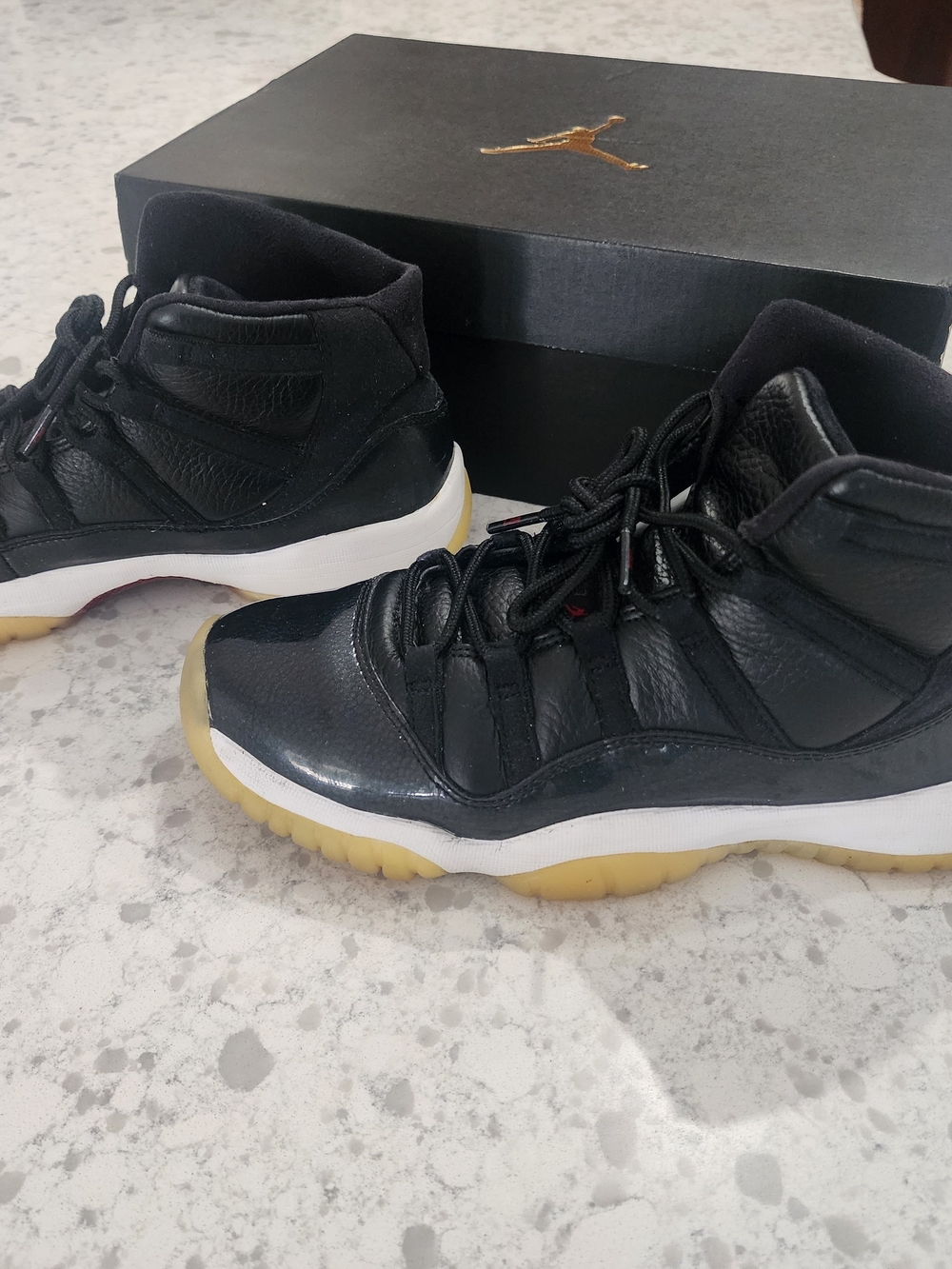 Air Jordan 11 Retro BG Black Sneakers - Picture 4 of 7